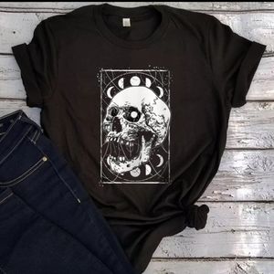 Skull And Moon Tshirt Size Medium